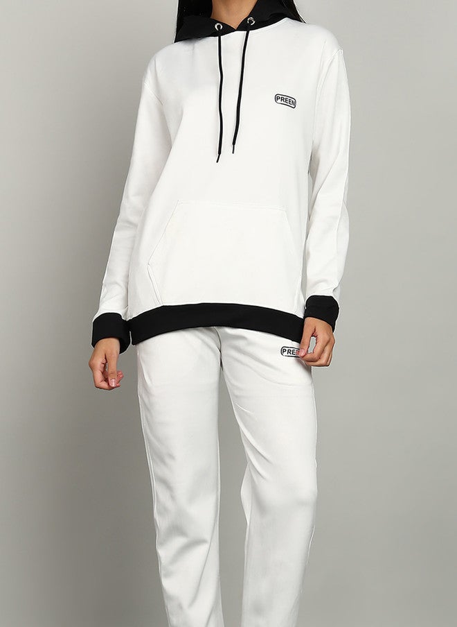 PREEN Women Night Suit - Long Sleeve Hoodie and Pyjamas Set - Image 2