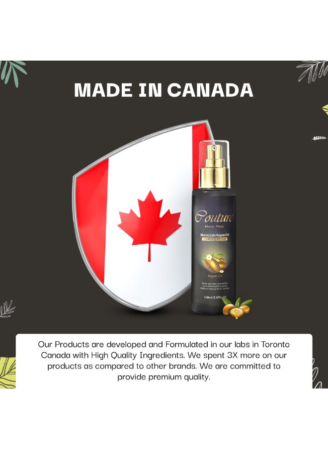 Couture Hair Pro Argan Oil Curly Cream, Anti HairLoss Curls Defining Cream - 150 ML  - Image 4