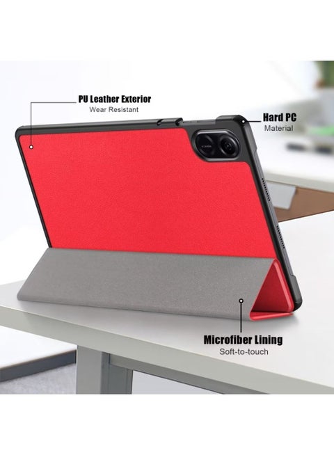 Custodia per Honor X9D, Smart View Window Flip Stand Cover Custodia protettiva in Finto cuoio Nero
