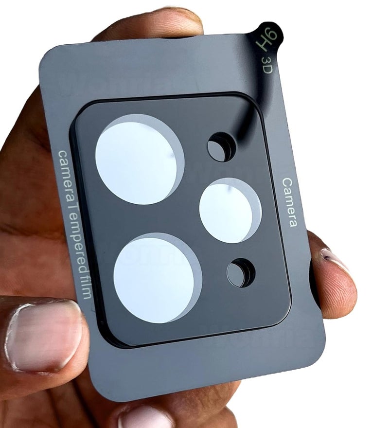 WonRia ® Pack 1- Back Camera Glass Protector for Realme 15 5G Camera Lens Protector Guard [3D Premium] - Black - Image 3