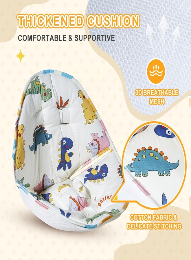 FEISIKE Toddler Swing Cushion - FEISIKE Baby Swing Outdoor Seat Insert Pad Compatible with Coconut Toddler Swing Egg Swing for Toddlers Ages 6-36 Months, Detachable and Washable(Swing Not Included) - Image 2