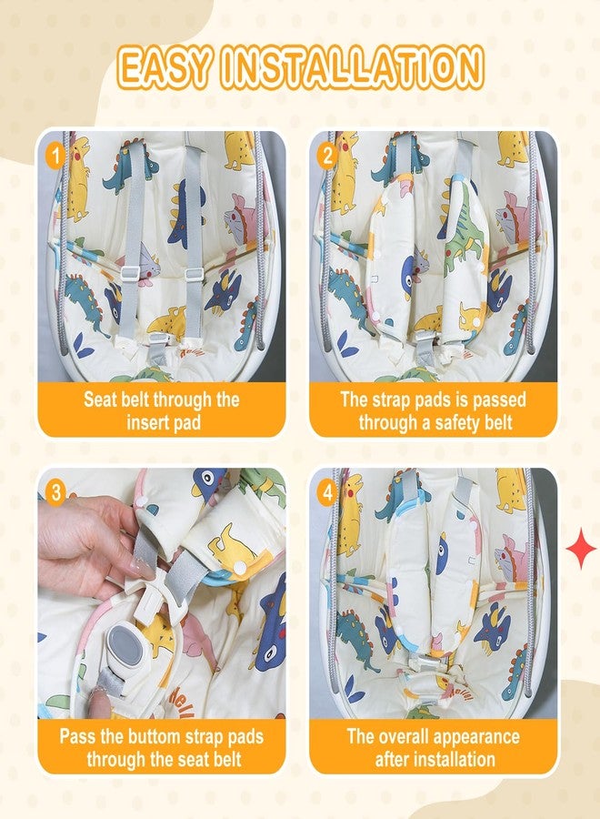 FEISIKE Toddler Swing Cushion - FEISIKE Baby Swing Outdoor Seat Insert Pad Compatible with Coconut Toddler Swing Egg Swing for Toddlers Ages 6-36 Months, Detachable and Washable(Swing Not Included) - Image 5
