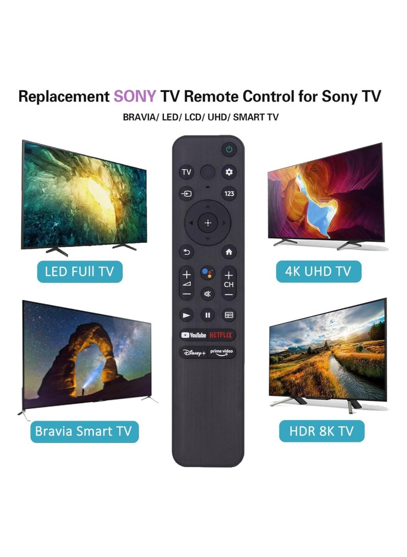 BGM - RMF-TX800U Voice Remote For Sony 4Κ 8K HD Smart TV Sony Bravia TV XR KD Series TV Remote Control fit for Sony A80K X80K X95K X90K X85K 4K HDR LED Smart TV (2022) KD-50X85K KD-75X85K KD-85X85K XR-65X90K KD-50X80K KD-55X80K XR-65A80K XR-55X90K - Image 1