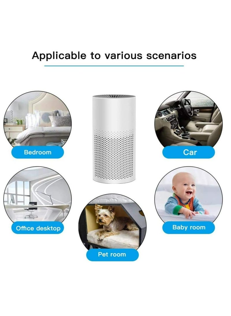 Generic Mini Portable Air Purifier for Home Bedroom Office Desktop Pet Room Air Cleaner for Car with True HEPA Filters and Silence  - Image 3