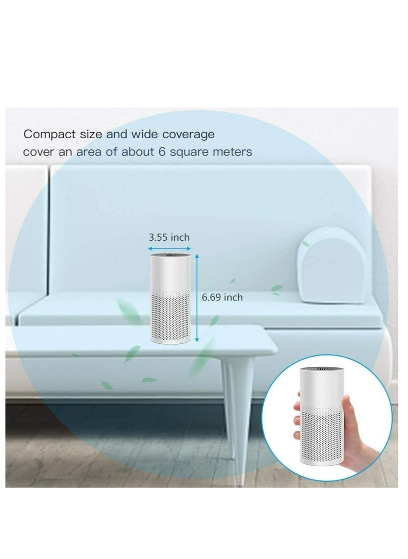 Generic Mini Portable Air Purifier for Home Bedroom Office Desktop Pet Room Air Cleaner for Car with True HEPA Filters and Silence  - Image 5