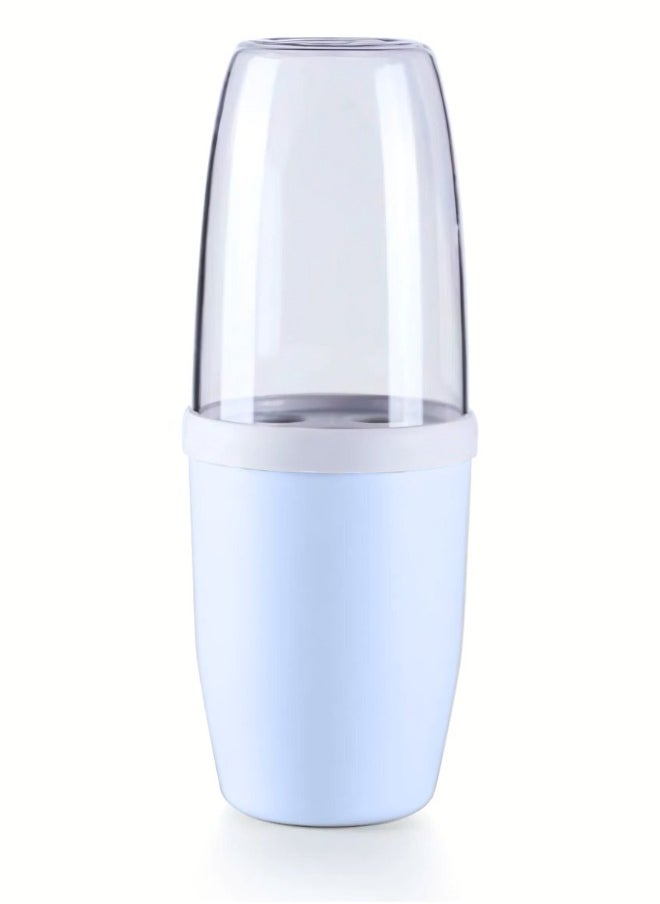 ATRI - Transparent Cover Toothbrush Toothpaste Holder Organizer Travel Home Washing Cup - Image 1