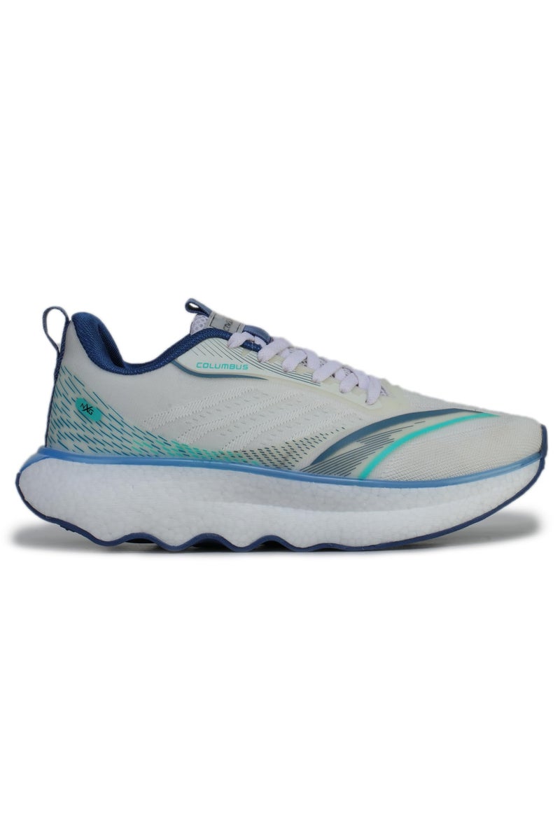 Columbus GRAVITAS Sports Shoes - Running Shoes|Walking Shoes| Training & Gym Shoe | Outdoors Shoe for Men, (White & R.Slate), UK6 - Image 3
