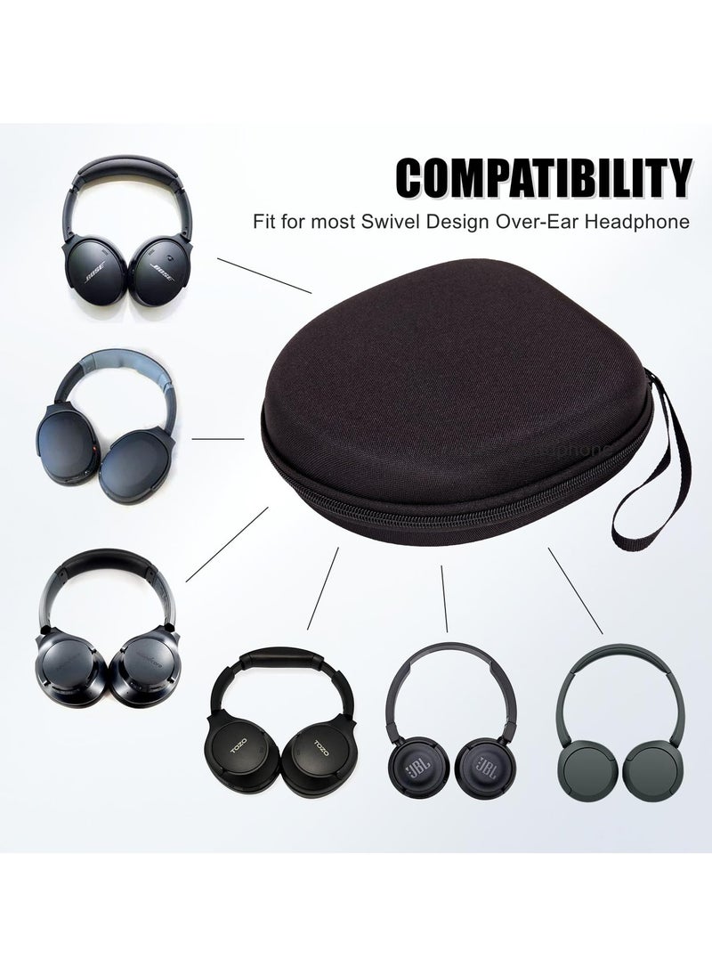 Generic Universal Headphone Case Hard Shell Case for Over-Ear Headphones Travel Carrying Case Compatible with JBL Tune 520BT Etc  - Image 3