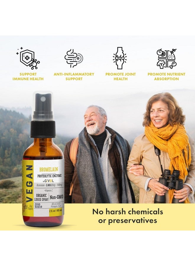 GIVOL Organic Raw Bromelain Mist-Liquid Pineapple Extract - Enhanced Potency 500mg, for Kids & Adults - for Digestive Health, Inflammatory Response, and Healing - Non-GMO - 60ml 120 Day Supply - Image 5