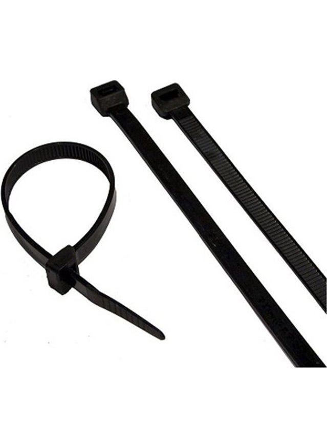 Wozlo - 30 Cm Cable Tie 3.6*300 mm Velcro Clamp Cable Collection Black 100 Pcs - Image 1