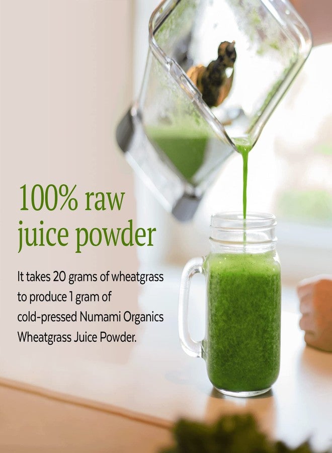 Numami Organic Wheatgrass Juice Powder - 100% Water Soluble, Grown in USA and USDA Certified Organic, 20 Times More Concentrated Than Raw Wheatgrass - Image 3