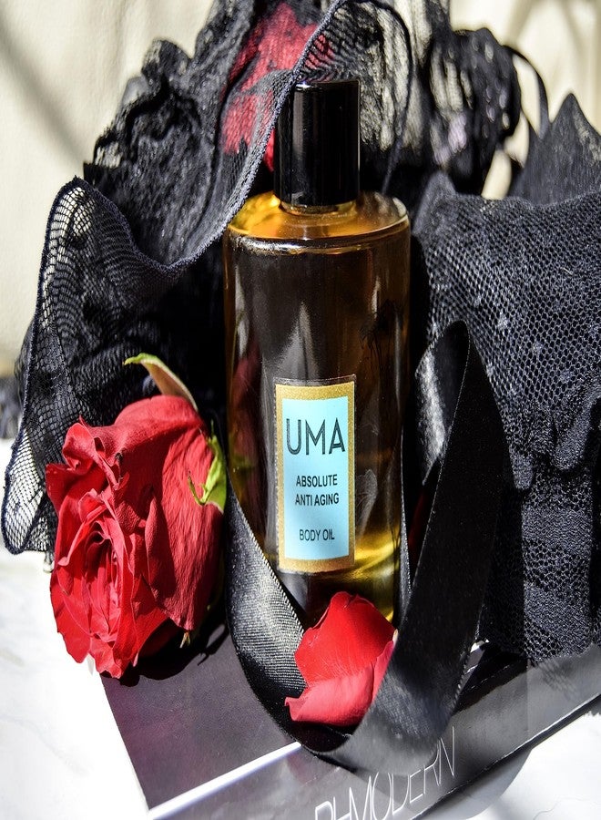 Uma زيت الجسم المضاد للشيخوخة المطلق من UMA | 100% طبيعي وغير سام | زيت جسم أيورفيدي لتقليل التجاعيد والبقع الداكنة | لمظهر أكثر إشراقًا وثباتًا وترطيبًا | (3.4 أونصة سائلة)  - Image 2