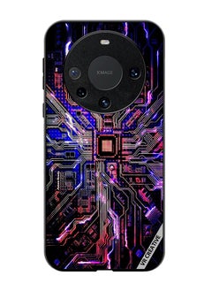 VR CREATIVE Protective Case Cover For Huawei Mate 60 Pro Plus Techno Color Design Multicolour  - Image 1