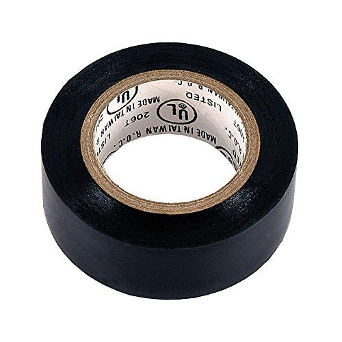Power Gear, 20 Ft, Black, Plastic Electrical Tape, ¾ In Wide, Long, Indoor/Outdoor, Weatherproof, Flame Retardant, Single Roll, UL Listed, 51994 - Image 1