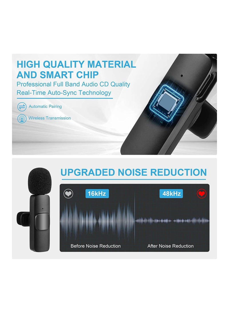 Marrkhor Wireless Lavalier Microphone for Type C Black - Image 4