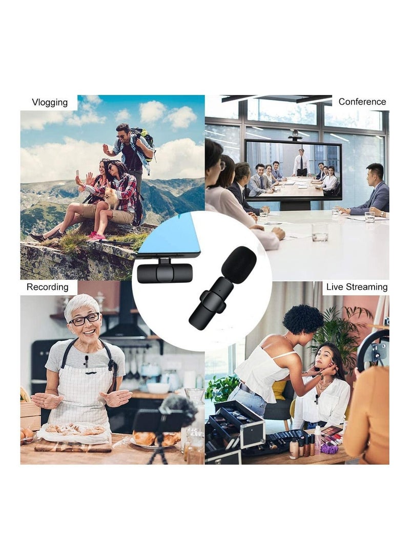 Marrkhor Wireless Lavalier Microphone for Type C Black - Image 3