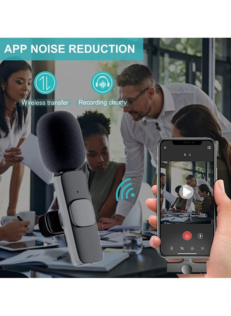 Marrkhor Wireless Lavalier Microphone for Type C Black - Image 5