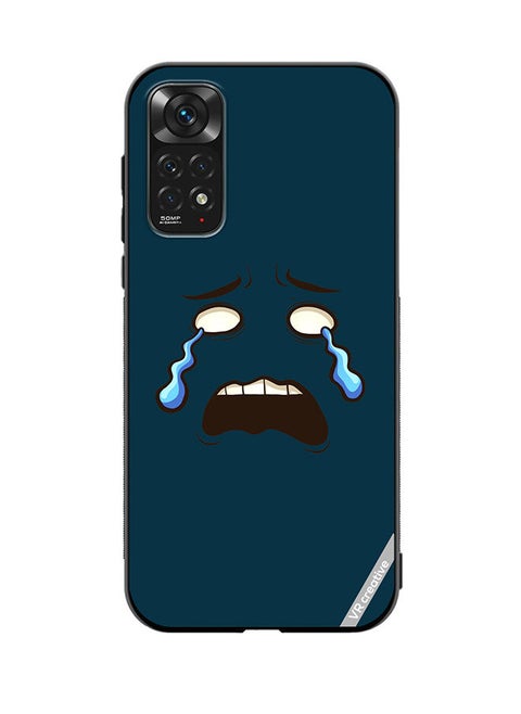 Protective Case Cover For Xiaomi Redmi Note 11 Crying Face Design Multicolour