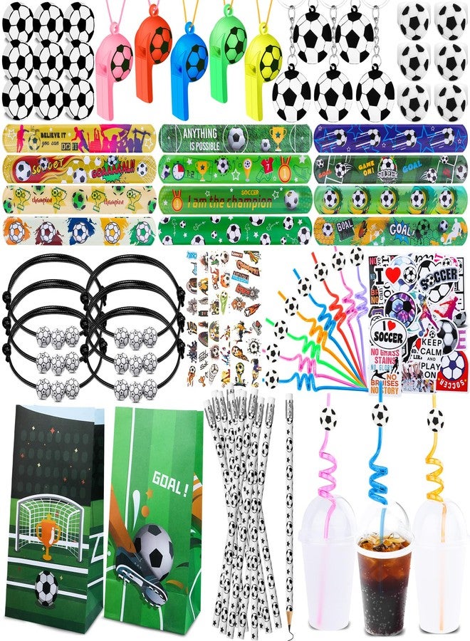 Moncinday 232Pcs Soccer Party Favors - Soccer Theme Birthday Party Decoration for Carnival Prizes, Pinata Filler Goodies Bag Fillers - Image 1