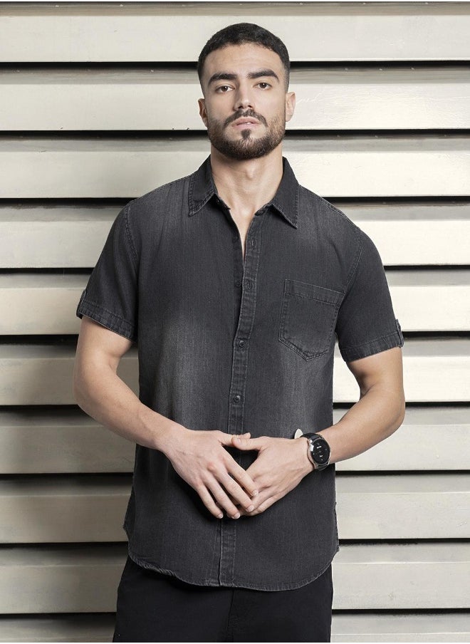 HIGH STAR - Men Black Shirt - Image 1