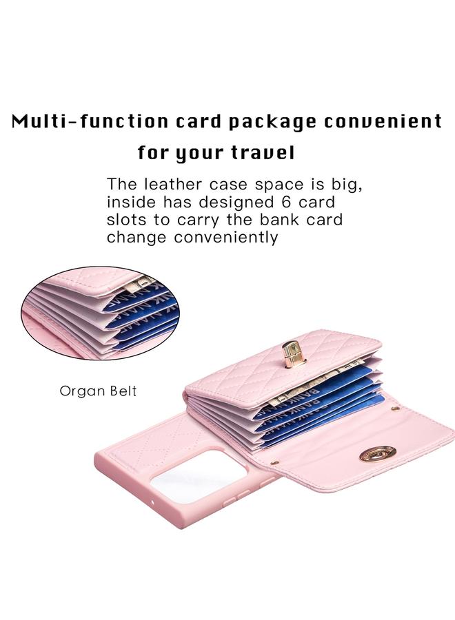 اس-توب جراب لهاتف Samsung Galaxy S23 Ultra 5G بمشبك معدني أفقي ومحفظة جلدية على شكل معين - Image 4