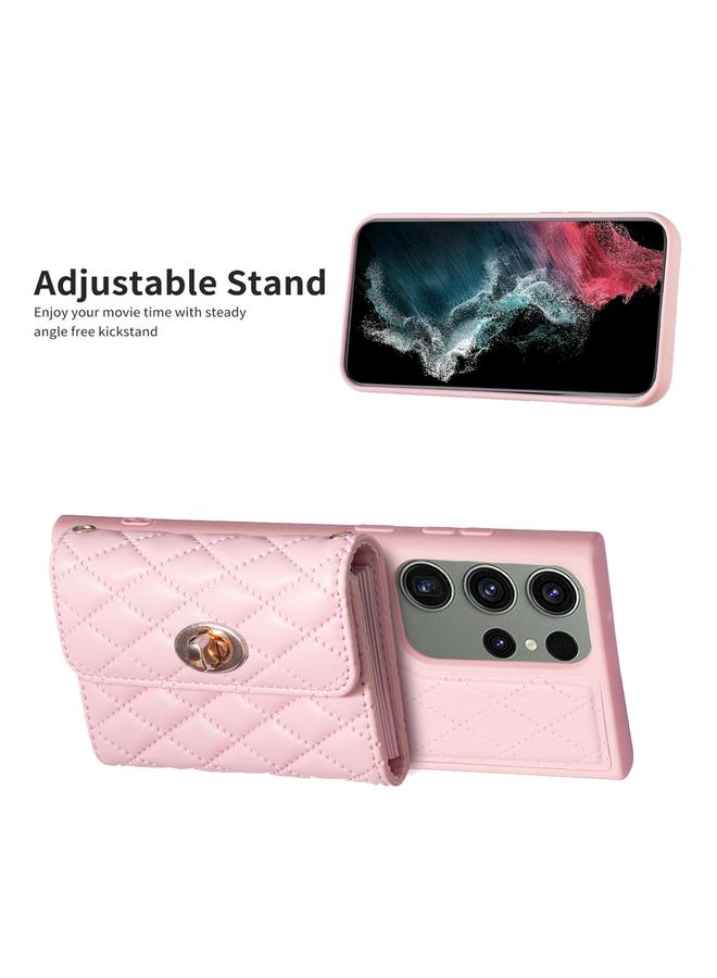 اس-توب جراب لهاتف Samsung Galaxy S23 Ultra 5G بمشبك معدني أفقي ومحفظة جلدية على شكل معين - Image 5