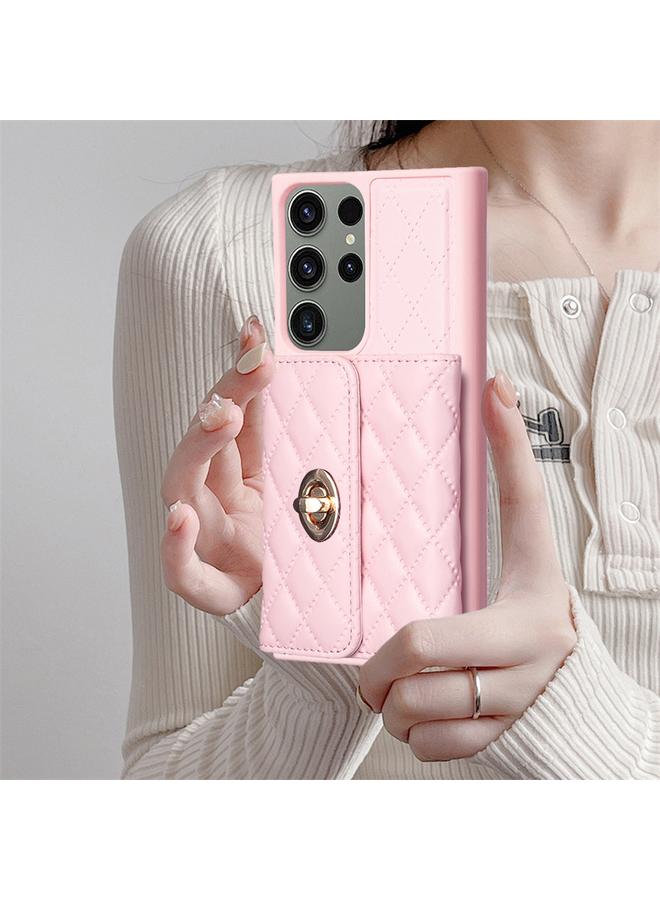 اس-توب جراب لهاتف Samsung Galaxy S23 Ultra 5G بمشبك معدني أفقي ومحفظة جلدية على شكل معين - Image 2