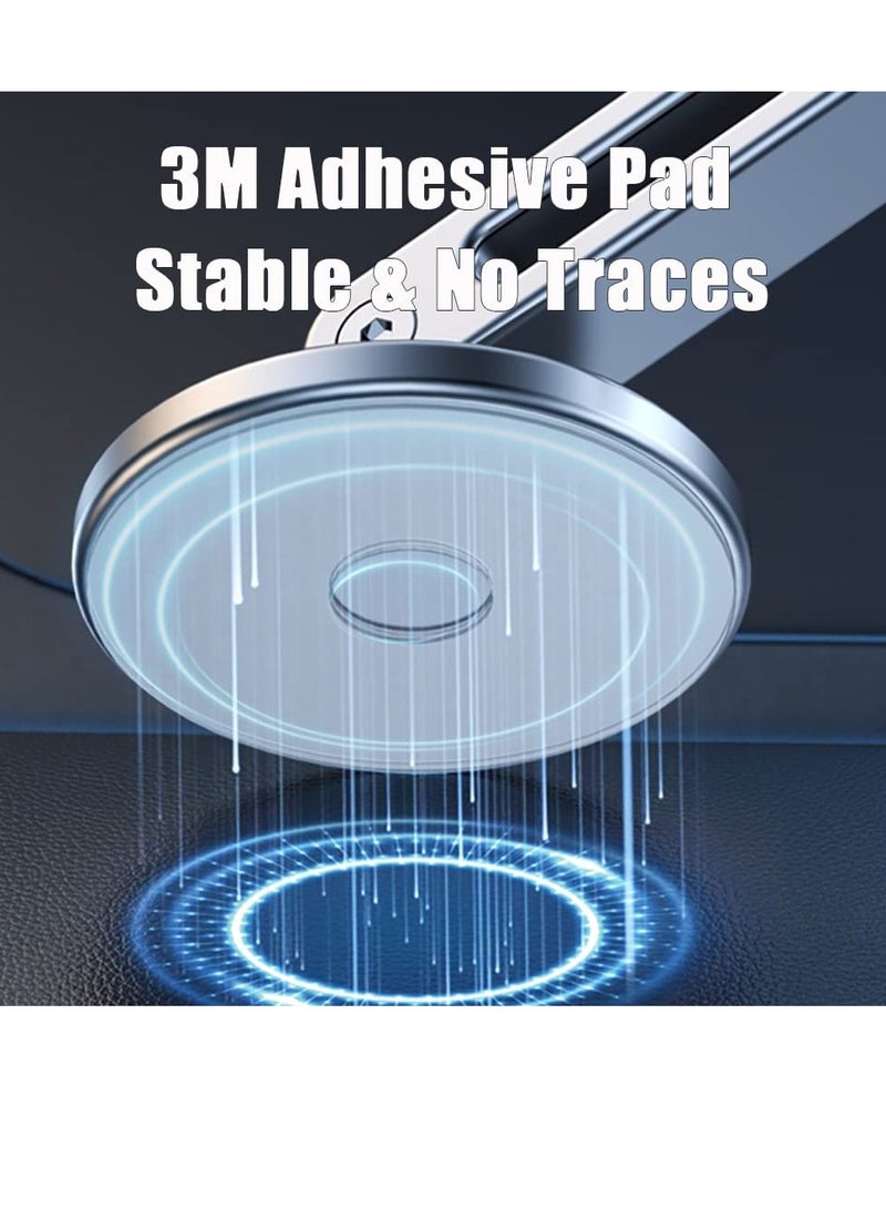 SYOSI Strong Magnetic Phone Holder for Car Phone Mount, Magnets Stand for iPhone 14 13 12 Pro Max Accessories Aluminum Alloy GPS Holder (Silver) - Image 4