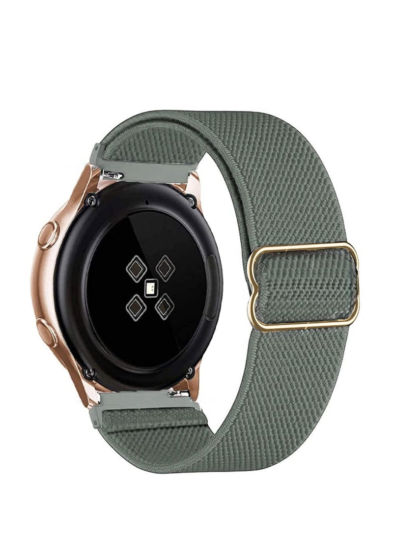 حزام نايلون 20 مم لساعة سامسونج جير سبورت/Watch6/Watch 4/Watch 5/Watch 5 Pro/S2 classic/active 2 40 مم 44 مم/Amazfit GTS 2/3/ GTS 4/4 Mini/Bip 3/Pro/GTS 2 mini/GTS 2e/Bip U