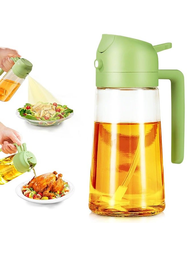 Oil Spray Bottle 470ml/ 16oz Olive Oil Spray Bottle (Green)  - Image 1