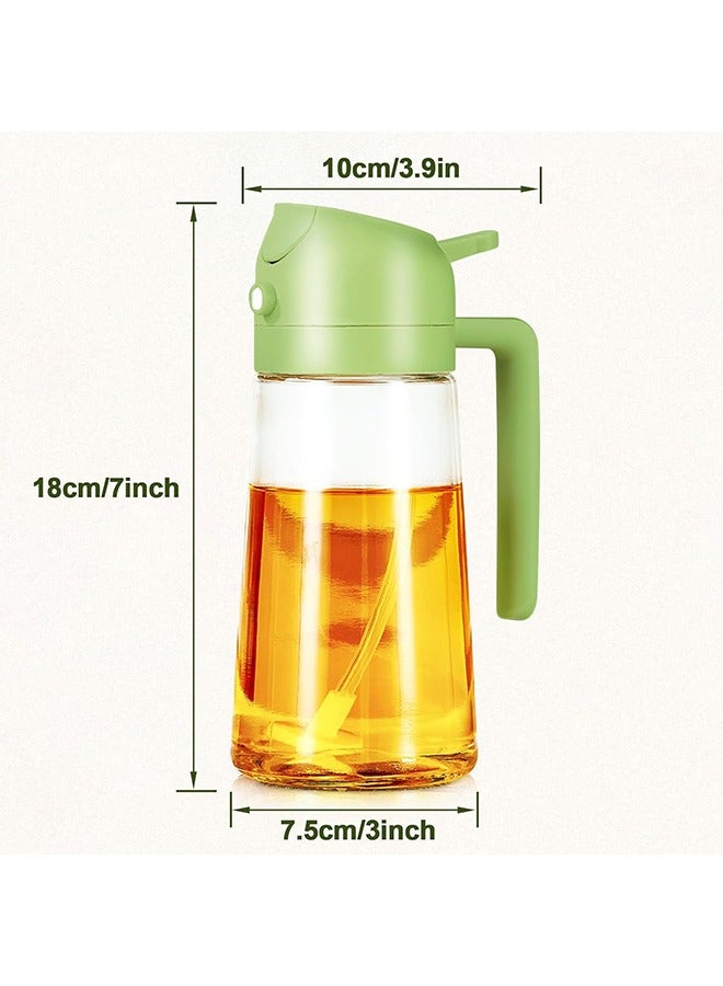 Oil Spray Bottle 470ml/ 16oz Olive Oil Spray Bottle (Green)  - Image 2