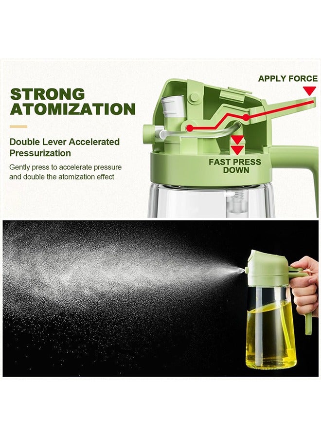 Oil Spray Bottle 470ml/ 16oz Olive Oil Spray Bottle (Green)  - Image 3