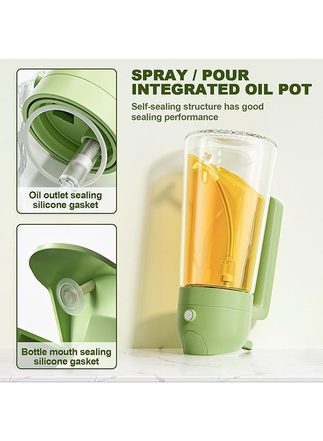 Oil Spray Bottle 470ml/ 16oz Olive Oil Spray Bottle (Green)  - Image 5