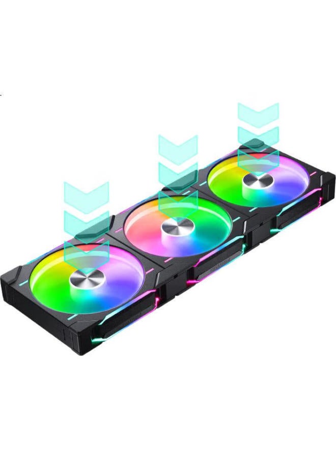 Phanteks Phanteks D30 Building Block Version Jingye 14Cm Case Water Cooling Radiator Argb Temperature Control Fan (30Mm Thick / Hidden Screw Holes / Wireless Cable Connection / 3-Piece Set / Black) - Image 2