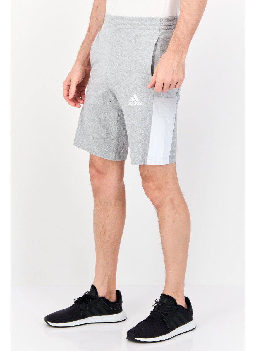 Adidas Men Sportswear Fit Training Shorts, Grey  - Image 3