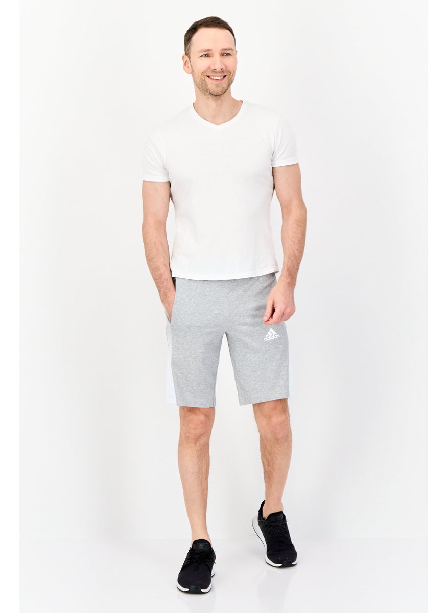 Adidas Men Sportswear Fit Training Shorts, Grey  - Image 4
