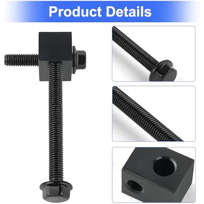 Jetuplusllc Alternator Pump Pulley Adjuster Kit, Generator Mount Bracket Bolt Nut Compatible with Hyundai Elantra 2001-2006, Accent 2000-2007, Kia Rio 2006-2007 Replace 37463-33000 37462-22000 37471-24000 - Image 2