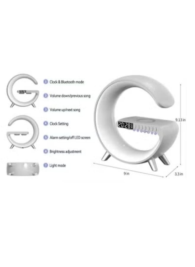 JAJEEK Smart Sunrise Alarm Clock with Sound Machine & Wireless Charging | Wake-Up Light for Bedroom with Sunrise Simulation, Soothing Sleep Sounds, Dimmable Table Lamp, Adjustable Brightness | Ideal Nightstand Clock for Better Sleep & Gentle Morning Wake-Up  - Image 3