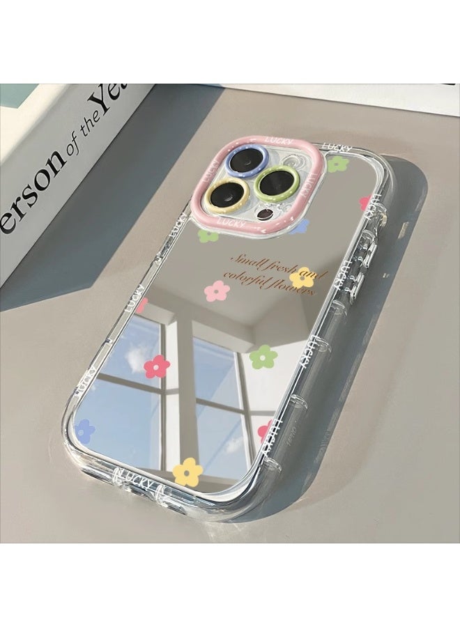 NIBEMINENT English Colored Flowers Protective TPU Case Cover For iPhone 15 Pro - Image 2