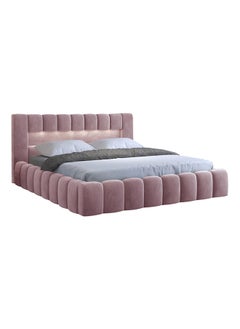 A to Z Furniture Mercy Upholstered Bed Queen, King And Super King Sizes 200x200cm Super King Bed in Pink Color 