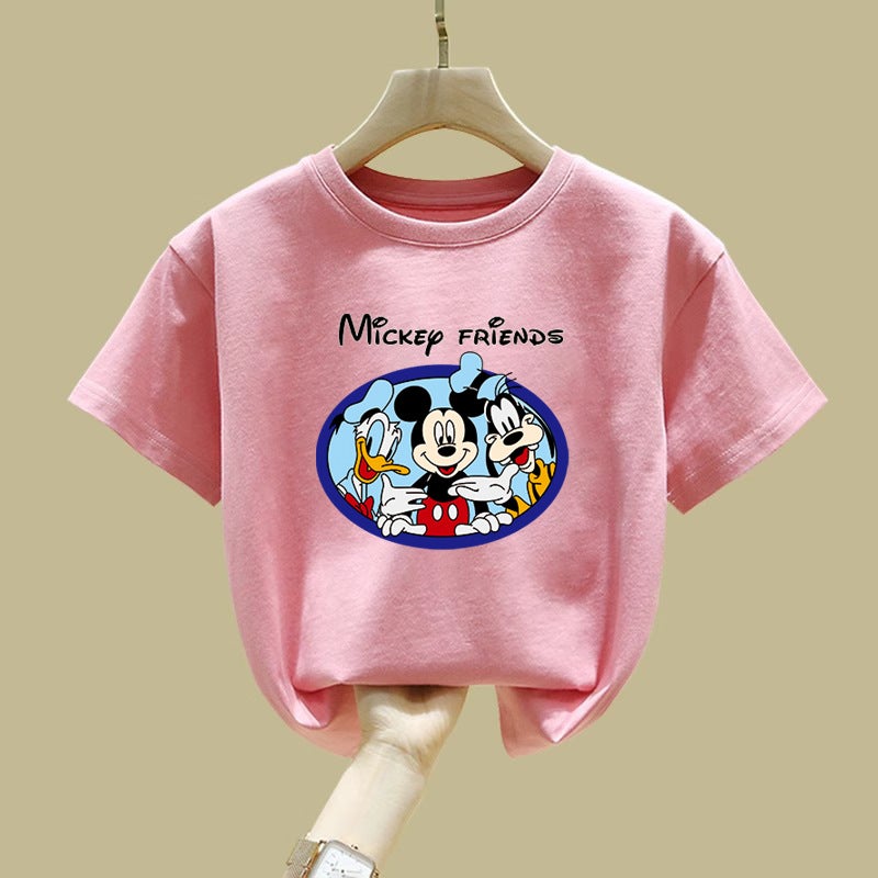 2144# Cotton Children'S Short-Sleeved T-Shirt Boys And Girls Cartoon Printed Half-Sleeved Top For Baby Crewneck - Image 4