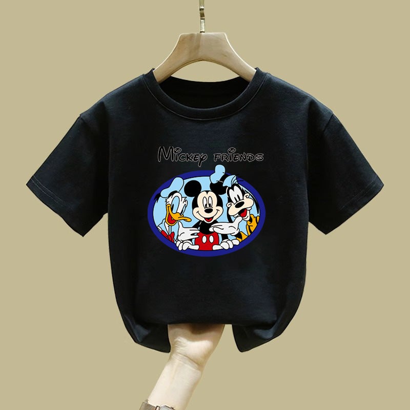 2144# Cotton Children'S Short-Sleeved T-Shirt Boys And Girls Cartoon Printed Half-Sleeved Top For Baby Crewneck - Image 5