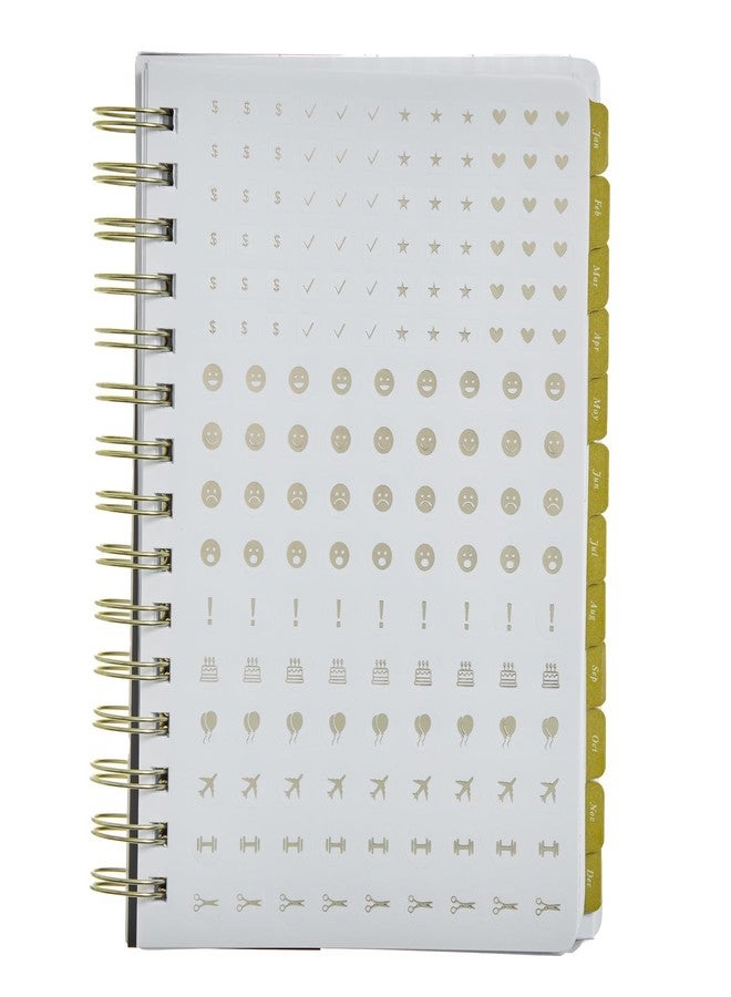 راسيل+هازل مخطط أسبوعي من راسل + هازل لعام 2026 بحجم A5، غلاف حلزوني بلون وردي فاتح مع تفاصيل من رقائق الذهب، 162 ملصقًا، أشهر إضافية وجيب، 5.875 بوصة × 8.25 بوصة، قطعة واحدة (105863) - Image 2