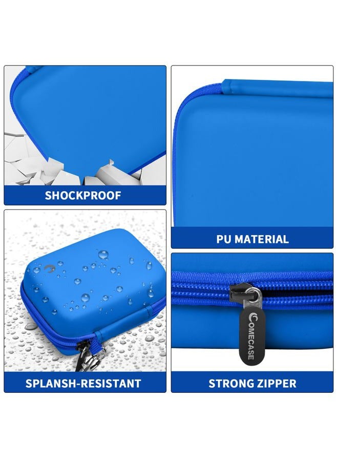 Comecase Carrying & Protective Case for Digital Camera, AbergBest 21 Mega Pixels 2.7" LCD Rechargeable HD/Kodak Pixpro/Canon PowerShot ELPH 180/190 / Sony DSCW800 / DSCW830 Cameras for Travel - Blue - Image 3