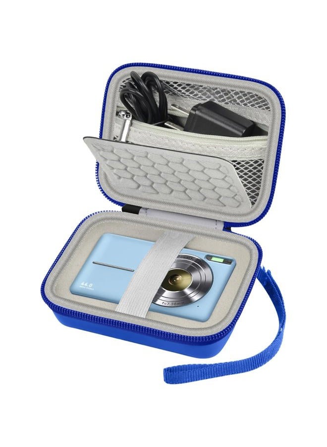 Comecase Carrying & Protective Case for Digital Camera, AbergBest 21 Mega Pixels 2.7" LCD Rechargeable HD/Kodak Pixpro/Canon PowerShot ELPH 180/190 / Sony DSCW800 / DSCW830 Cameras for Travel - Blue - Image 1