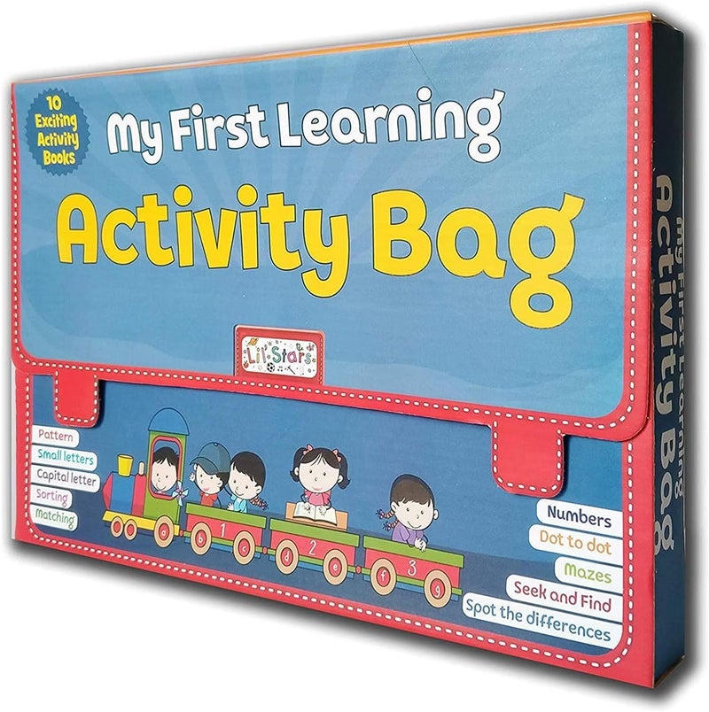 PEGASUS Kid's My First Learning Bag Activity Books - Set of 10 - Image 1