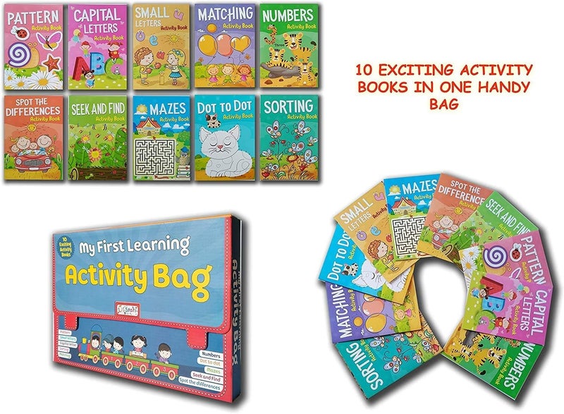 PEGASUS Kid's My First Learning Bag Activity Books - Set of 10 - Image 3