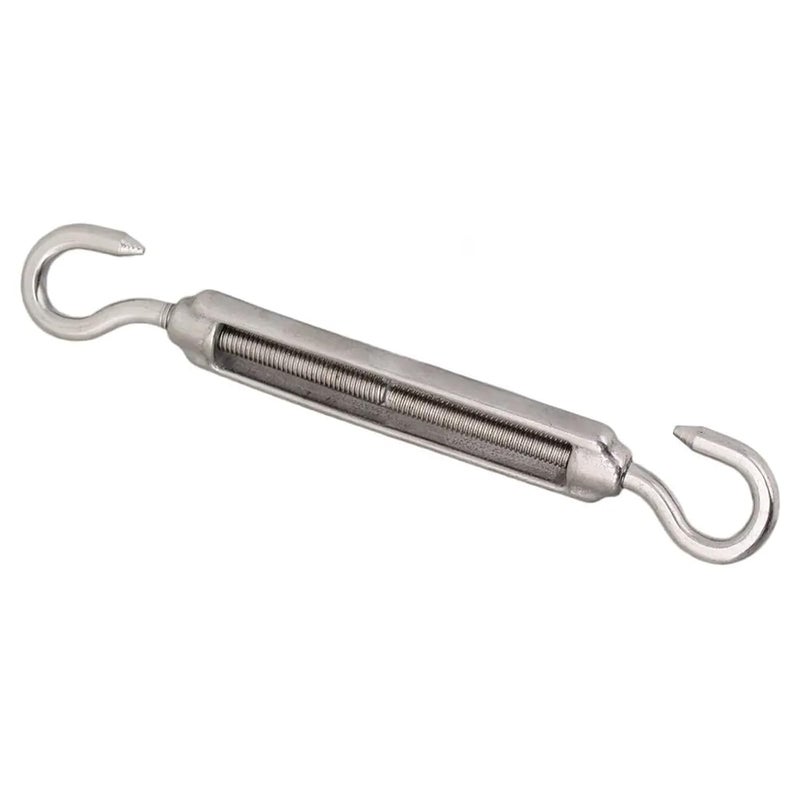 304 الفولاذ المقاوم للصدأ قابل للتعديل Turnbuckles هوك سلك حبل شدادات حجم M5 CC - Image 3