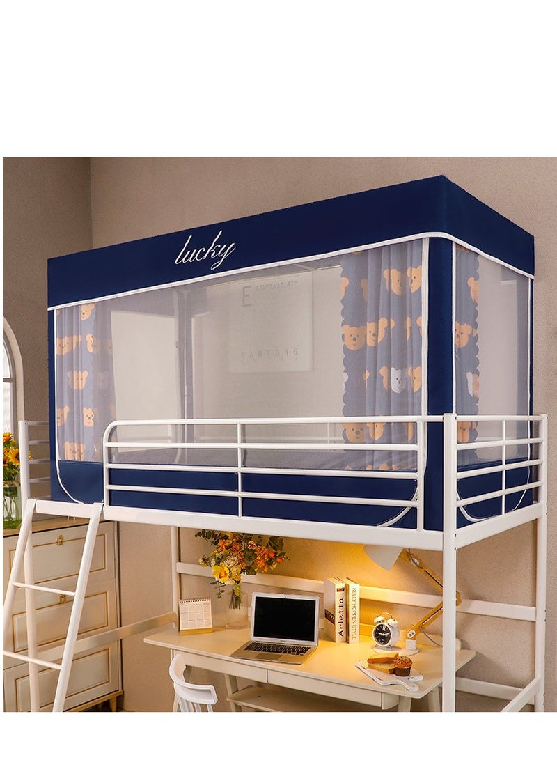 Y&D Bed Canopy Tents Curtain Blackout Curtain Single Bed Tent Curtain Student Shading Cloth Bed Canopy Mosquito Net Student Sleep Privacy Protection - Image 1