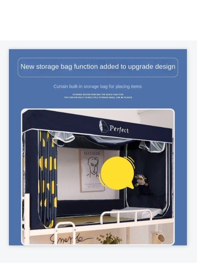 Y&D Bed Canopy Tents Curtain Blackout Curtain Single Bed Tent Curtain Student Shading Cloth Bed Canopy Mosquito Net Student Sleep Privacy Protection - Image 5